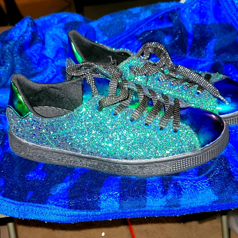 Size 9 glitter sneakers